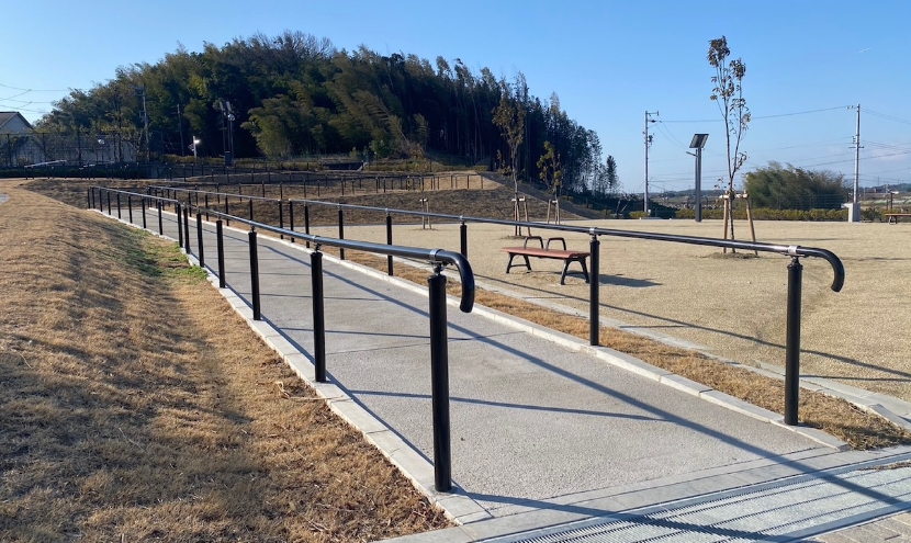 公園遊歩道安全柵